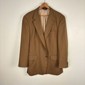 Jos A Bank Blazer Mens 46L Wool Cashmere Sport Coat Two Button Classic Jacket
